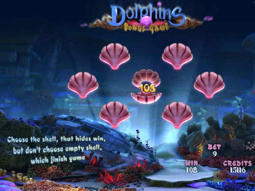 Dolphins Treasure - играть в бонусный гейм Бонунсый раунд Сокровища Дельфинов